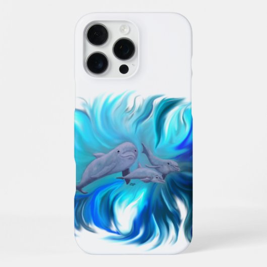 In der Dolphin-Schule iPhone Hülle (Rückseite)
