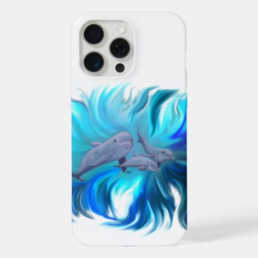 In der Dolphin-Schule iPhone Hülle (Rückseite)