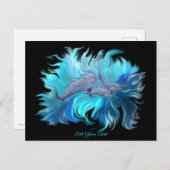 In der Dolphin-Schule Postkarte (Vorne/Hinten)