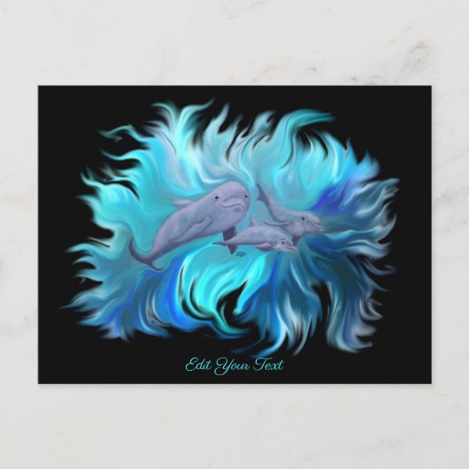 In der Dolphin-Schule Postkarte (Vorderseite)