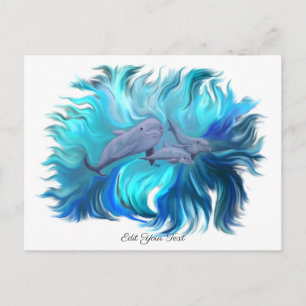 In der Dolphin-Schule Postkarte