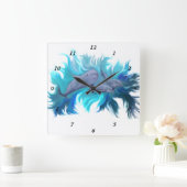 In der Dolphin-Schule Quadratische Wanduhr (Zuhause)