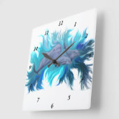 In der Dolphin-Schule Quadratische Wanduhr (Winkel)