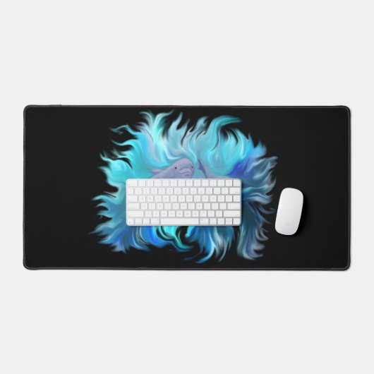 In der Dolphin-Schule Schreibtischunterlage (Tastatur & Maus)