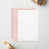 In der Druckbranche - Bubblegum Mitteilungskarte (Vorderseite/Rückseite Beispiel)