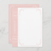 In der Druckbranche - Bubblegum Mitteilungskarte (Vorne/Hinten)