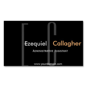 In der Dunkelheit nicht mehr. Minimalistische Art Magnetische Visitenkarte