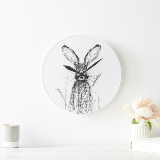 In der Ecke Uhr - Hasen (Zuhause)