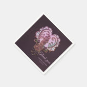 In der Embrace des Herzens. Serviette (Ecke)