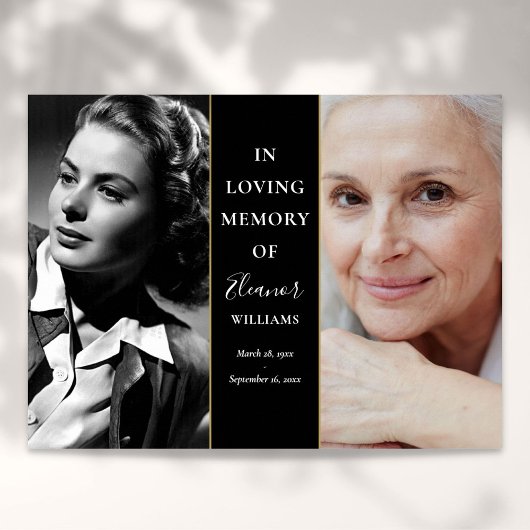 In der Erinnerung damals und heute 2 Foto-Gedenkst Poster