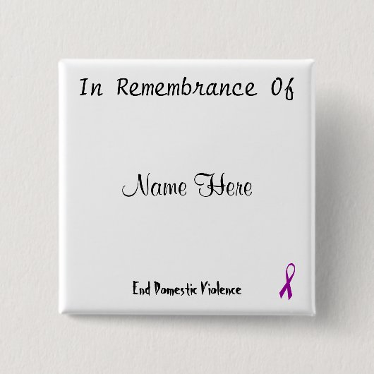 In der Erinnerung von Button (Vorderseite)