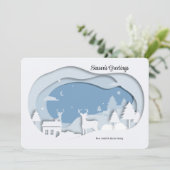 In der Feiertagskarte des Waldes (Stehend Vorderseite)