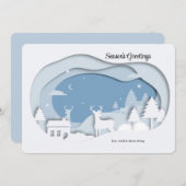 In der Feiertagskarte des Waldes (Vorne/Hinten)