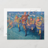 In der Firing Line, 1916 Postkarte (Vorne/Hinten)