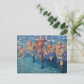 In der Firing Line, 1916 Postkarte (Stehend Vorderseite)