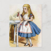 In der Flasche stand "Trink mich", also tat Alice  Postkarte (Vorderseite)