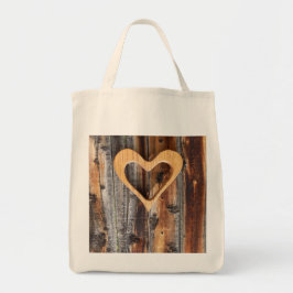 In der Form einer Herz-Lebensmittel-Tasche Tragetasche