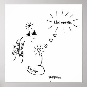 "In der Freude" Leinwand-Druck Poster