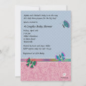 In der Garten-Foto-Baby-Duschen-Einladung Einladung (Rückseite)