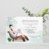 In der Garten-Ruhestands-Einladung Einladung (Stehend Vorderseite)