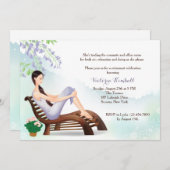 In der Garten-Ruhestands-Einladung Einladung (Vorne/Hinten)