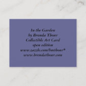 In der Garten-Schmetterlings-Kunst-Karte Visitenkarte (Rückseite)