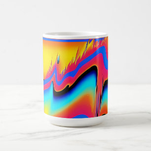 In der gepannten Flash der synthetischen Formen - Kaffeetasse