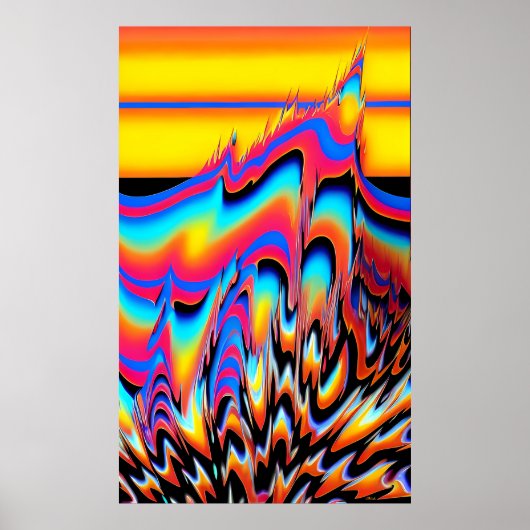 In der gepannten Flash der synthetischen Formen - Poster (Vorne)