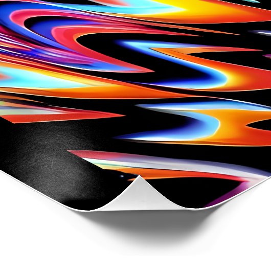 In der gepannten Flash der synthetischen Formen -  Poster (Ecke)