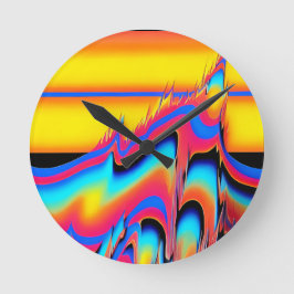 In der gepannten Flash der synthetischen Formen - Runde Wanduhr