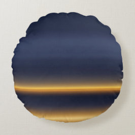 In der Gold-Kunst der Marine Rundes Kissen