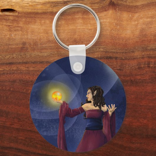 In der Hand der Schlüsselkette Schlüsselanhänger (Vorderseite)