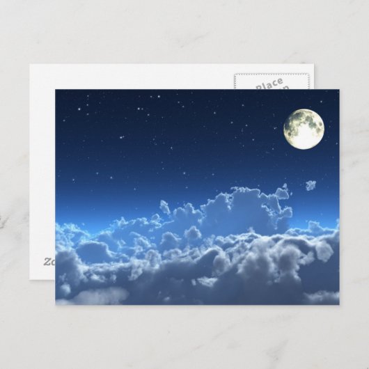 In der hellen Mondlicht-Postkarte Postkarte (Vorne/Hinten)