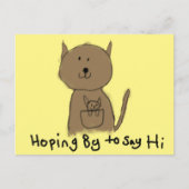 in der Hoffnung, sein Känguru Postkarte zu sagen (Vorderseite)