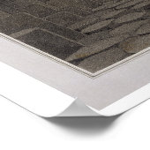 In der Höhle von Fingal, Staffa, von "A Voyage Aro Poster (Ecke)