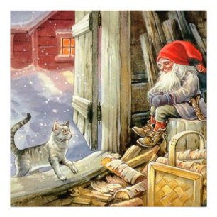 „In der Holzhütte“ von Jenny Nystrom Fotodruck