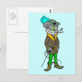 In der Hood-Maus Postkarte (Vorne/Hinten)