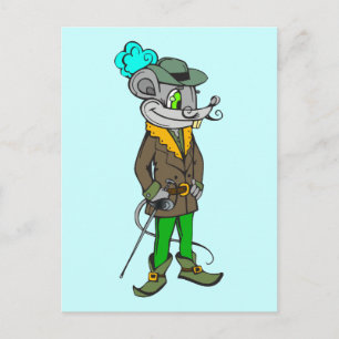 In der Hood-Maus Postkarte