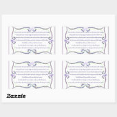 In der Hütte! Karte Rechteckiger Aufkleber (Blatt)