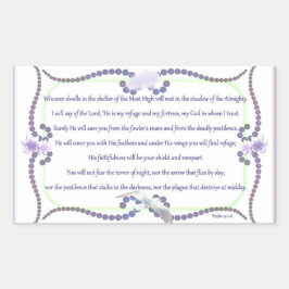 In der Hütte! Karte Rechteckiger Aufkleber