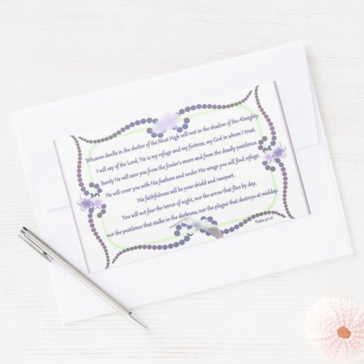 In der Hütte! Karte Rechteckiger Aufkleber (Umschlag)