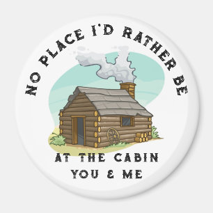 In der Hütte Sie und ich Geschenk / Souvenir Magne Magnet