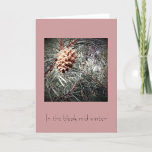 In der kahlen Mitte des Winters Feiertagskarte