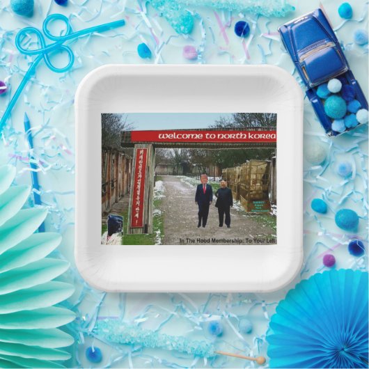 In der Kapuze Pappteller (Party)