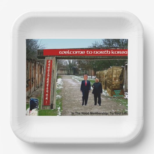 In der Kapuze Pappteller (Vorderseite)