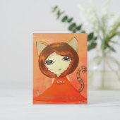 In der Katzenstimmung Postkarte (Stehend Vorderseite)