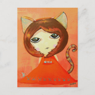 In der Katzenstimmung Postkarte