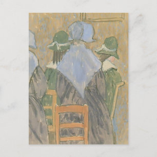 In der Kirche von Gwen John stehende Nonnen und Sc Postkarte