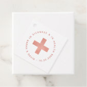 In der Kranken und in der Health Hangover Kit Rose Geschenkanhänger (Beispiel)