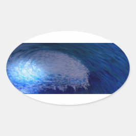 In der Kulisse Ovaler Aufkleber